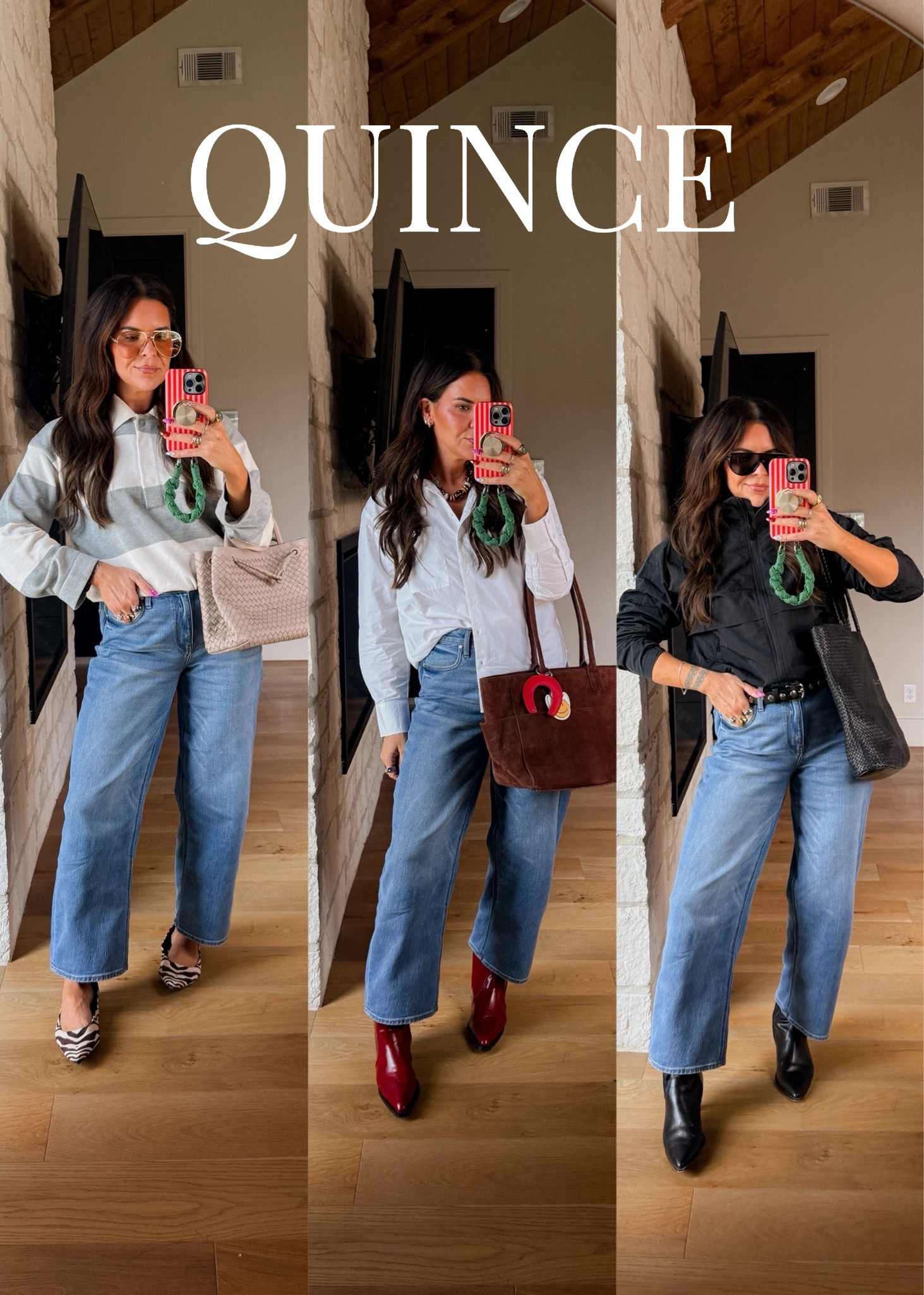 @Quince is my place for the classic closet pieces that are QUALITY
JEANS: true to size (wearing a 10)
Tops: all large
Quince bags are TOP TIER!

#quincepartner I

#LTKootd #LTKOver40 #LTKMidsize