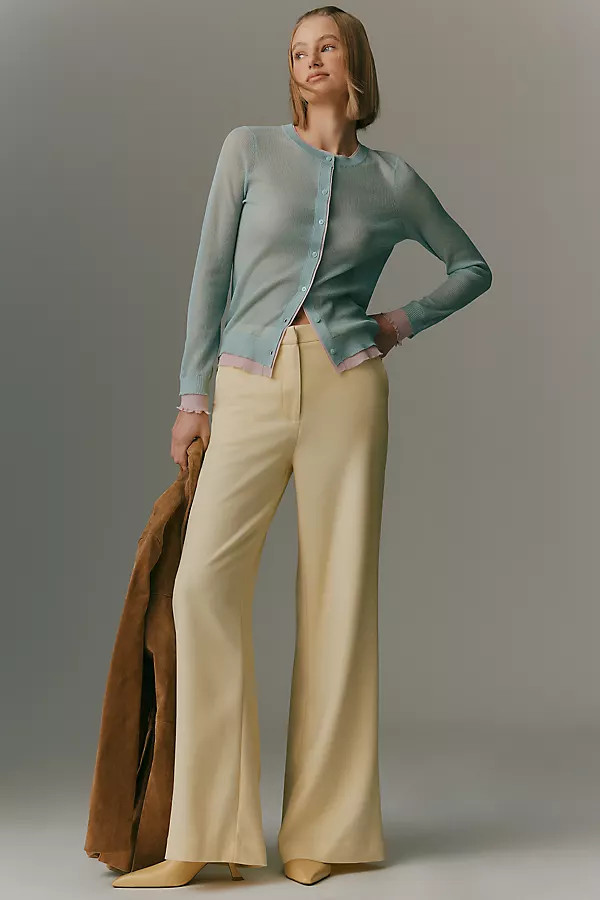 Maeve Flat-Front Trousers | Anthropologie (US)