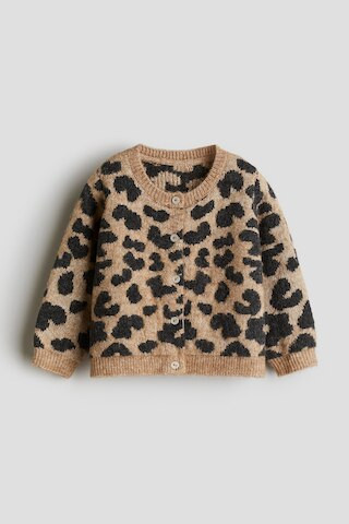 H & M - Patterned cardigan - Beige | H&M (UK, MY, IN, SG, PH, TW, HK)