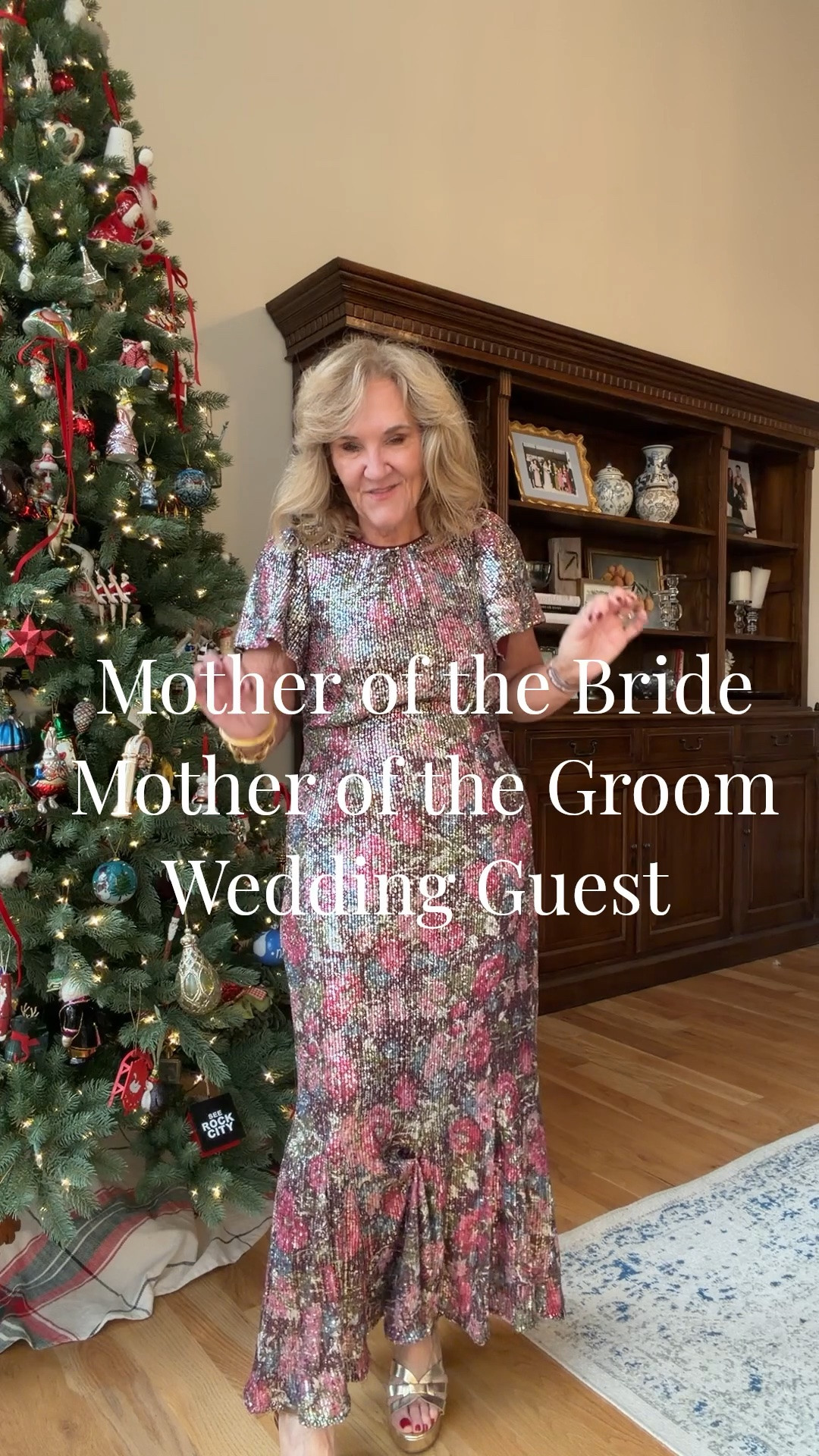 Gorgeous @Tuckernuck dress perfect year round! It is NOT heavy. It’s the perfect weight and shimmer. I’m wearing my regular size, an 8.

#LTKOver40 #LTKWedding #LTKPetite