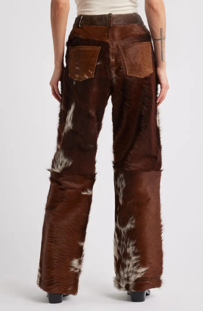 Genuine Calf Hair Pants | Nordstrom