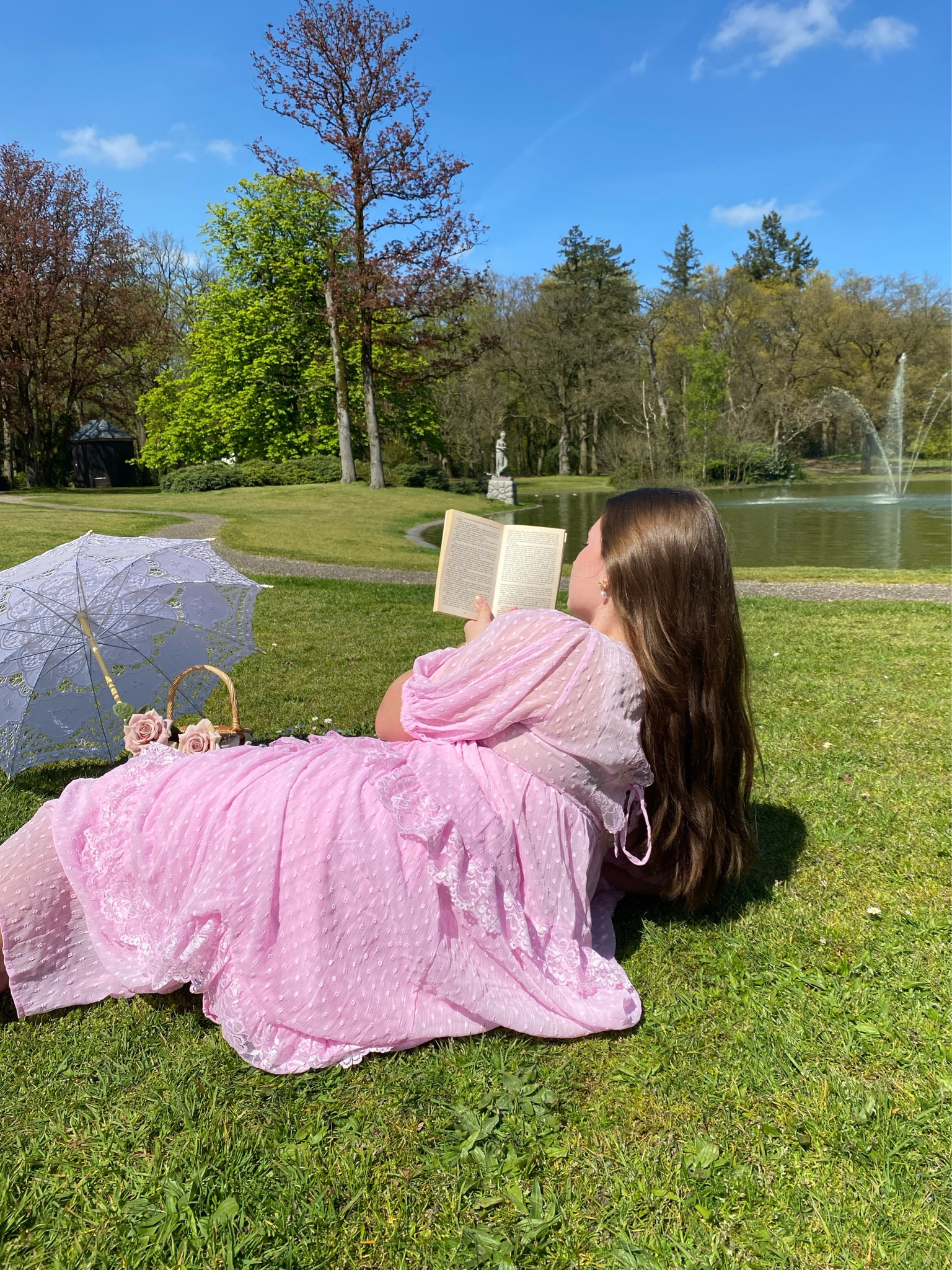 Feeling like the diamond of the season 💗👑💎

Have you watched Bridgerton’s Queen Charlotte yet? I am planning on watching tonight, so exciting! 🎀📜🫖
—————————————————

🗝️: 
girly, pink aesthetic, princesscore, royalcore, modernprincess, parisian style, english style, cottagecore, shabby chic, preppy, classy, blair waldorf, gossip girl, romantic, hyperfeminine, dollette, coquette, spring inspo, springfashion, spring outfit inspiration, spring dresses,  princess, bridgerton, balletcore, park, fountain, teaparty 

#LTKwedding #LTKSeasonal #LTKstyletip