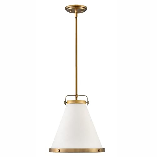 Hinkley Lexi Single Light Pendant, Off-White Textured Fabric Shade, Transitional, Includes (1) 6"... | Amazon (US)
