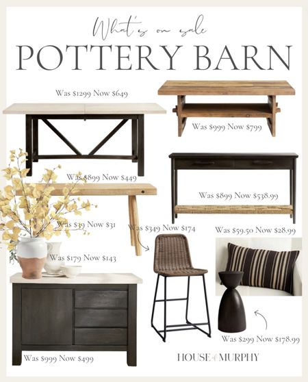 What’s on Sale at Pottery Barn…

Extendable table | coffee table | console table | kitchen counter stools | lumbar pillow | aspen branch stems | side table | terra cotta vase | entryway | furniture | sale finds 

#LTKSeasonal #LTKsalealert #LTKhome
