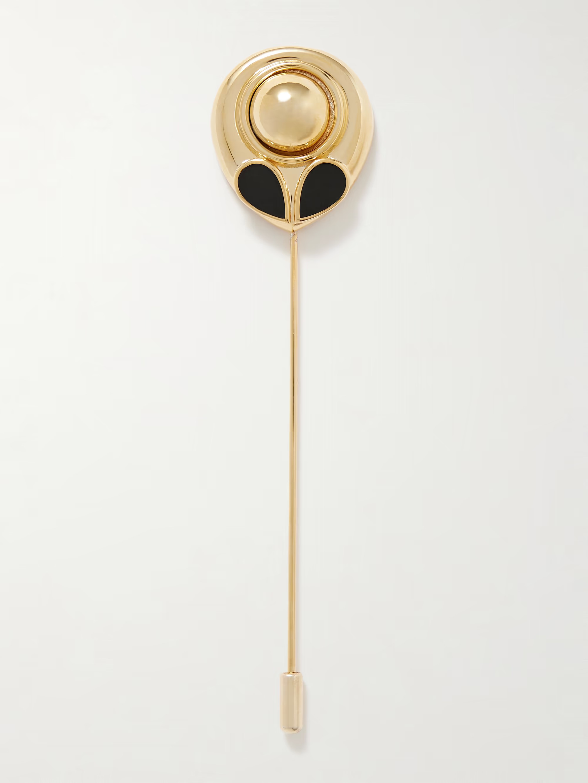 Frances gold-tone enamel pin | NET-A-PORTER (UK & EU)