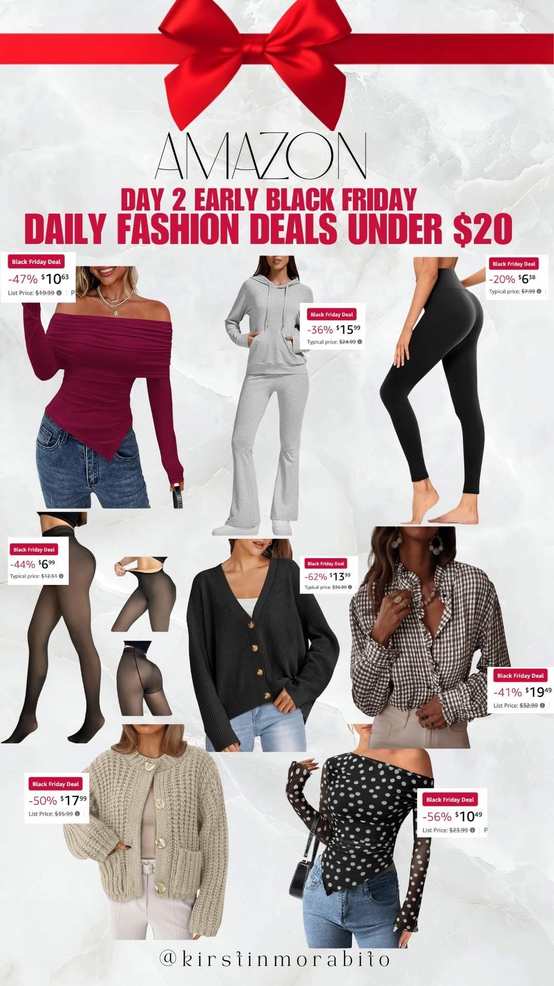 Today’s daily deals from Amazon for fashion under $20

Early Black Friday sales!! 



#LTKFindsUnder50 #LTKSaleAlert #LTKCyberWeek