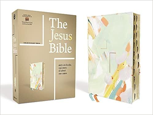 The Jesus Bible Artist Edition, ESV, Leathersoft, Multi-color/Teal, Thumb Indexed | Amazon (US)