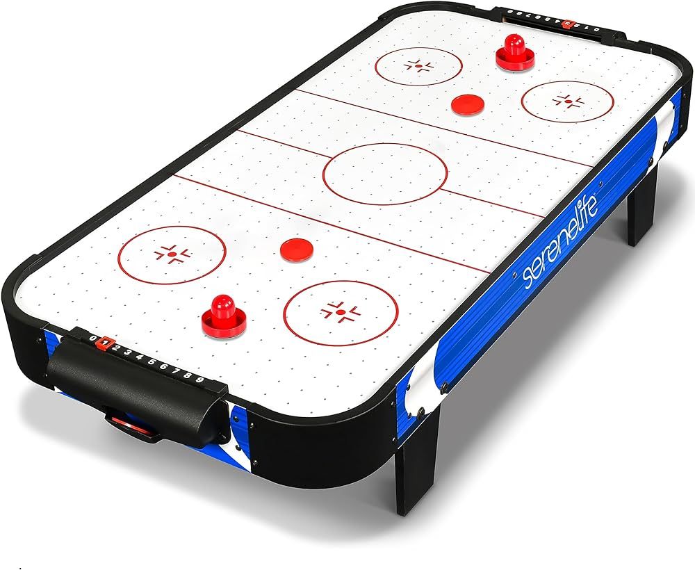 SereneLife 40"\u202fAir Hockey Game Tabletop, w/Fastest Game Play Upgraded 110v Motor, Built-in S... | Amazon (US)