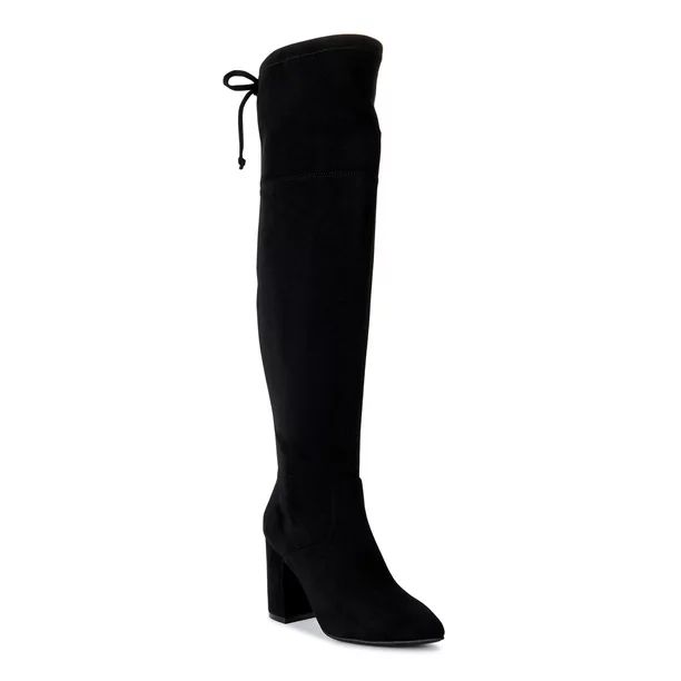 No Boundaries Women's Heeled Over-the-Knee Boots - Walmart.com | Walmart (US)