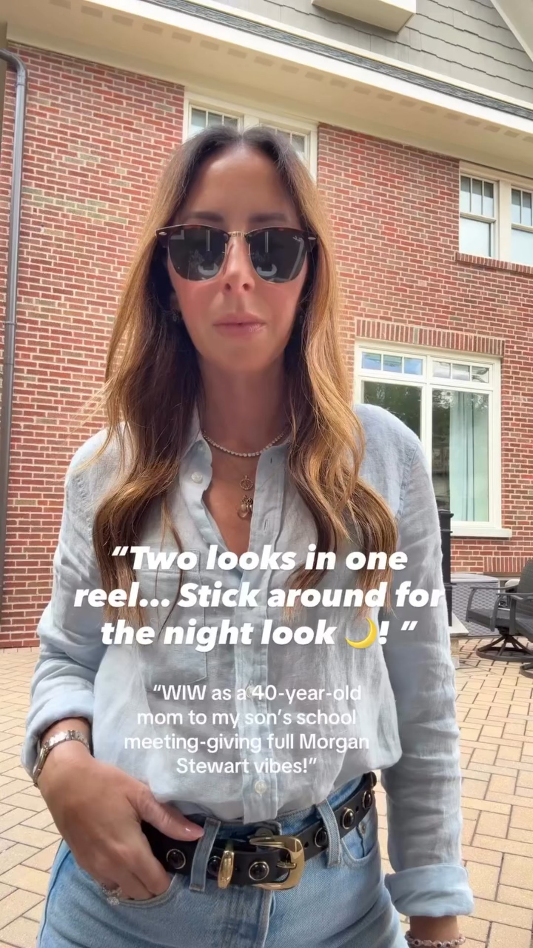 “One outfit, two vibes 😏”
Giving Morgan Stewart vibes with a classic button-down + Wedgy @levis + @madewell belt + YSL-inspired loafers. @matissefootwear 

Daytime: effortless mom-chic 👖
Nighttime: kitten heels + @florianlondonuk clutch = girls’ dinner ready ✨

Two looks, one outfit why choose?

“Comment ‘Want’ and I’ll DM you the details💌”

#daytonight #momoutfit #buttondown #casualoutfitideas #styleover30 #loafer #momstyleinspo #momcontentcreator #fashioncontentcreator #daytonightoutfit