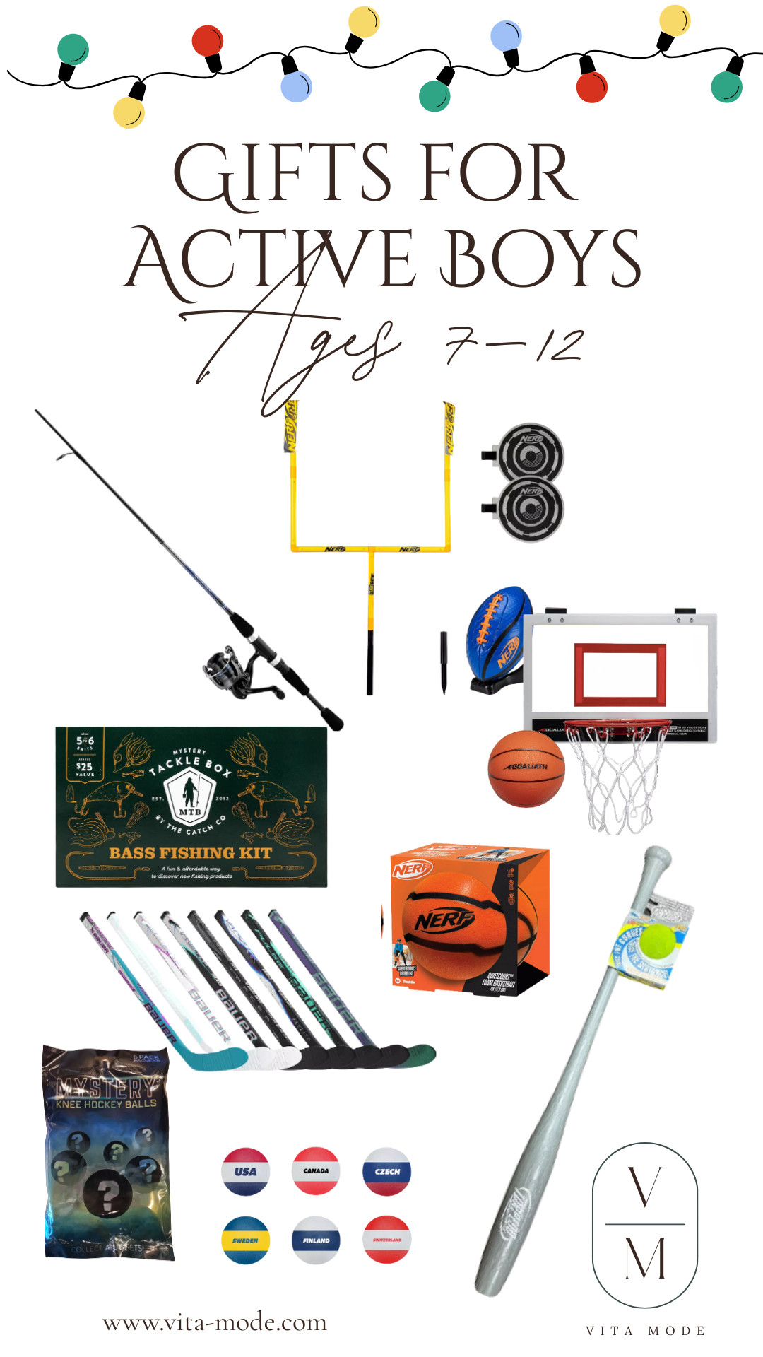 Gift guide for active boys. Best for ages 7-11 but can be for even a little younger or older. These are great for kids who love to be on the move!

#giftguide #boysgiftguide #christmasgifts #sports #outdoors 

 #LTKGiftGuide #LTKHoliday #LTKKids