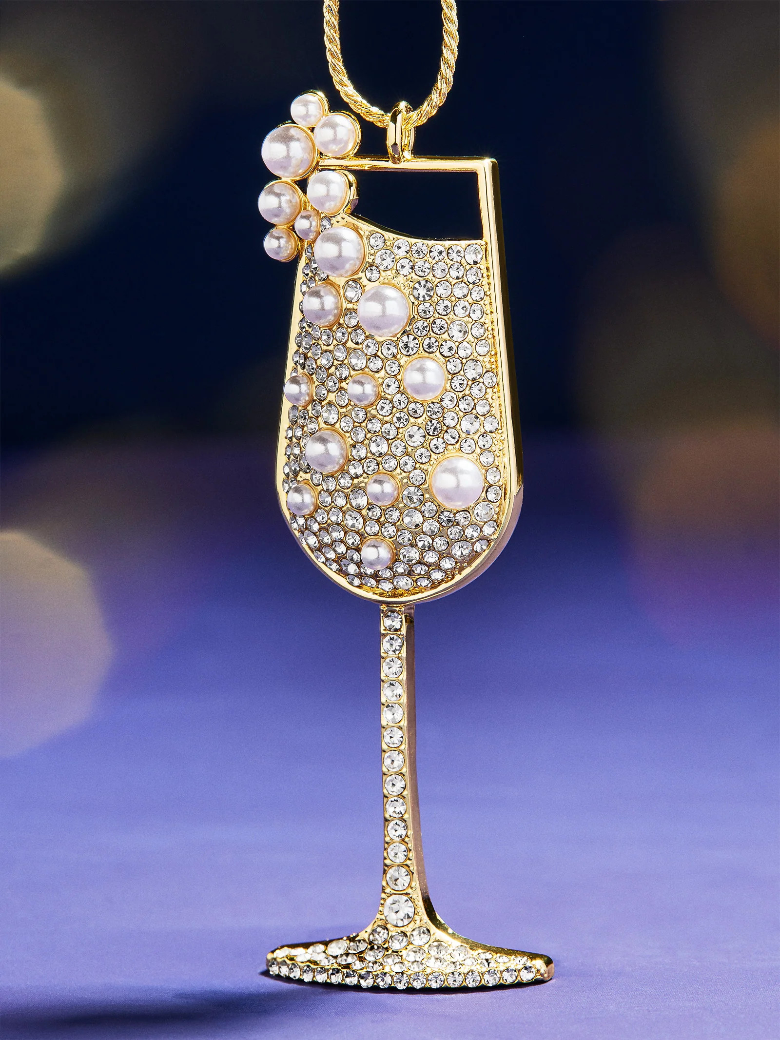 Bubbly and Bright Champagne Ornament - Champagne | BaubleBar