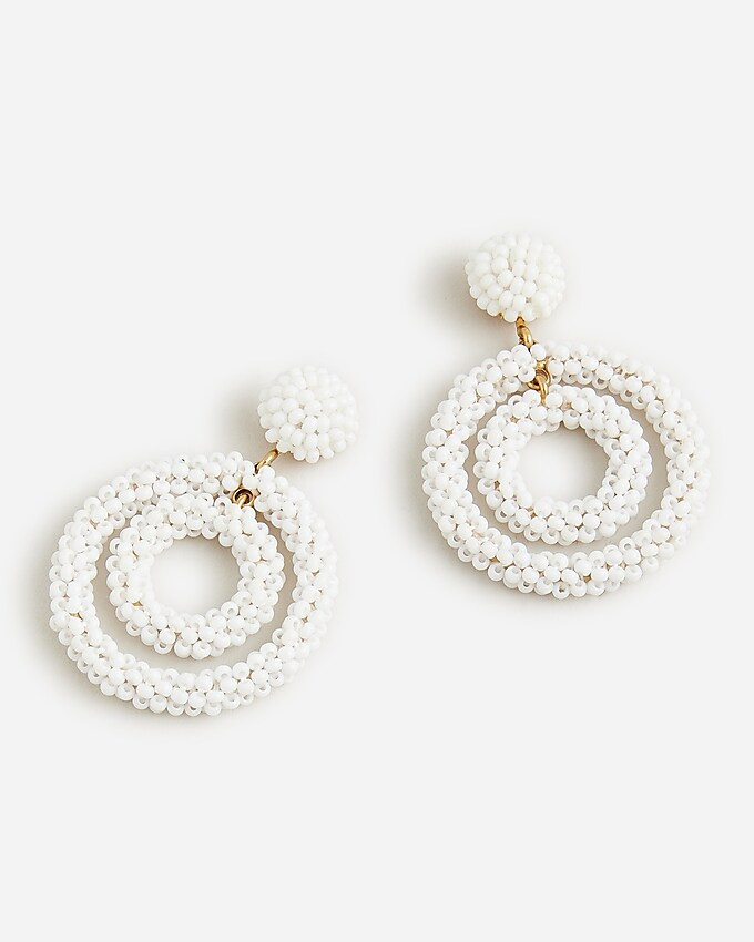 Circle beaded earrings | J. Crew US