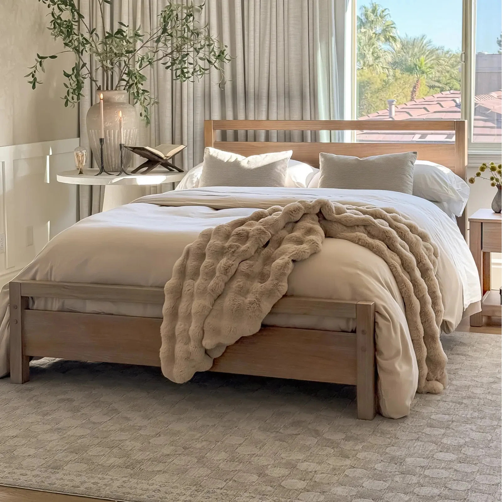 Loft Solid Wood Panel Bed | Joss & Main