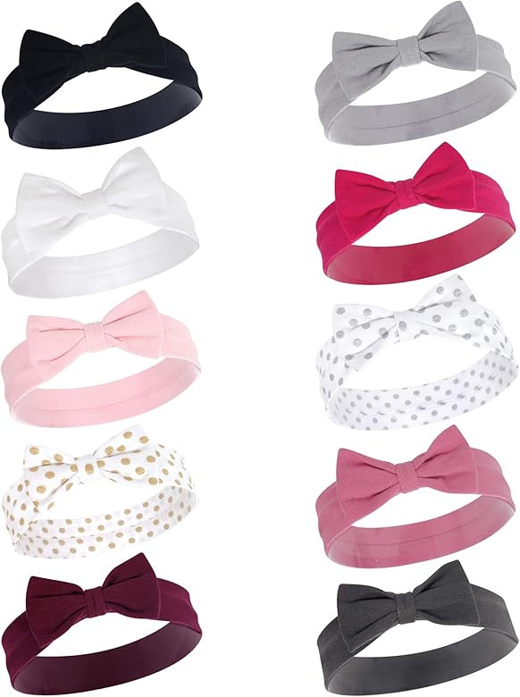 Hudson Baby Unisex Cotton and Synthetic Headbands | Amazon (US)