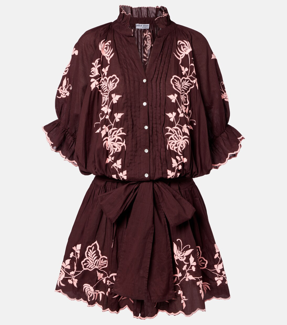 Embroidered cotton minidress | Mytheresa (US/CA)