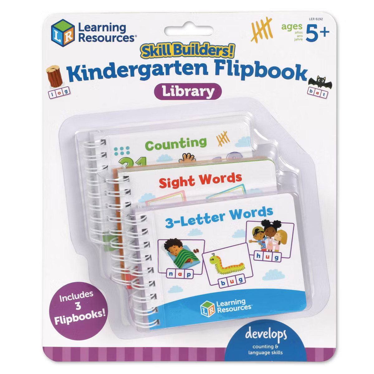 Learning Resources Skill Builders! Kindergarten Flipbook Library | Target