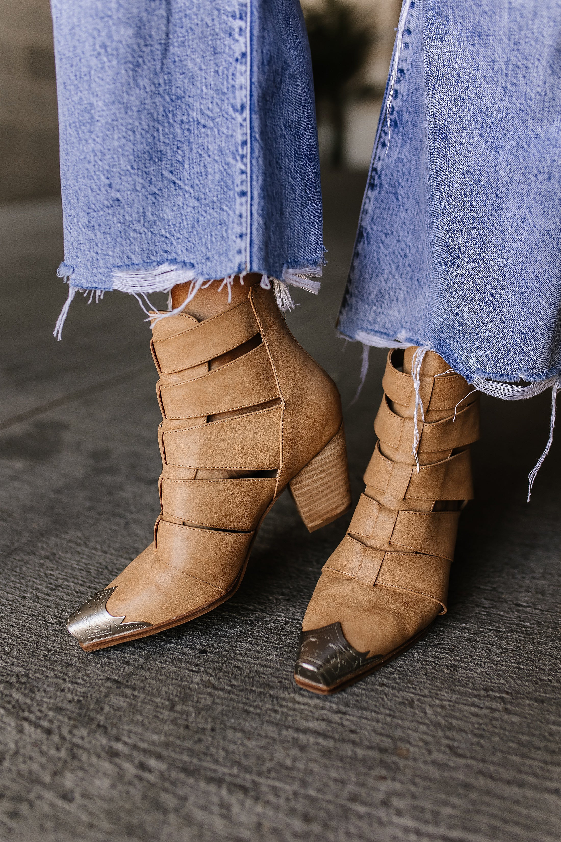 Dakota Booties - Light Camel | Mindy Mae's Market