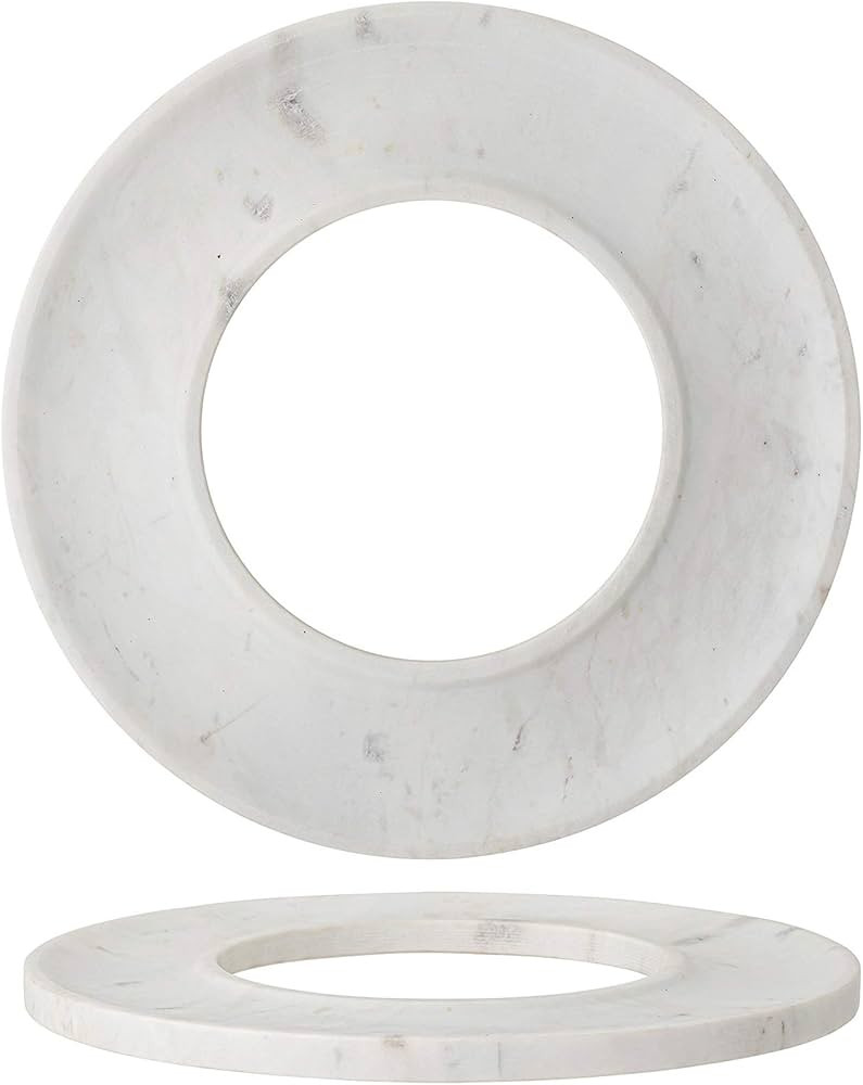 Creative Co-Op White Marble Circle Cracker/Cheese Tray | Amazon (US)