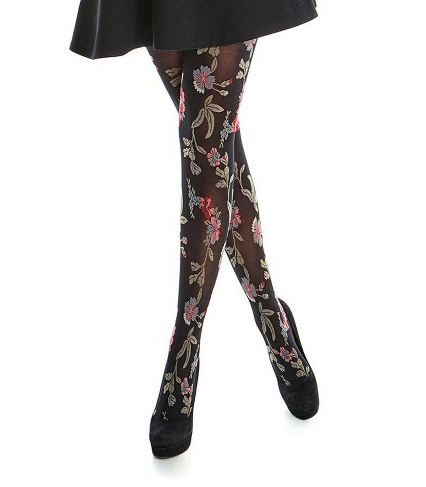 Feinstrumpfhose mit auffälligem Blüten FLORELLA | OTTO (DE)