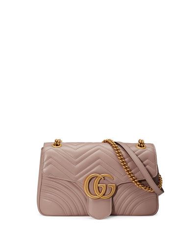 GG Marmont Medium Leather Shoulder Bag | Neiman Marcus