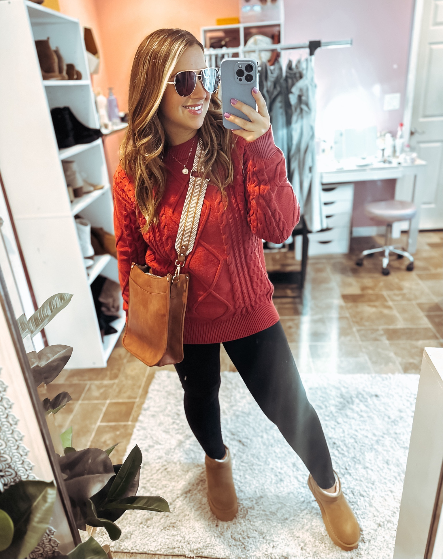 Amazon casual fall outfit idea 
Cable knit sweater and leggings 
Wearing a size medium 

#LTKStyleTip #LTKFindsUnder50 #LTKSeasonal