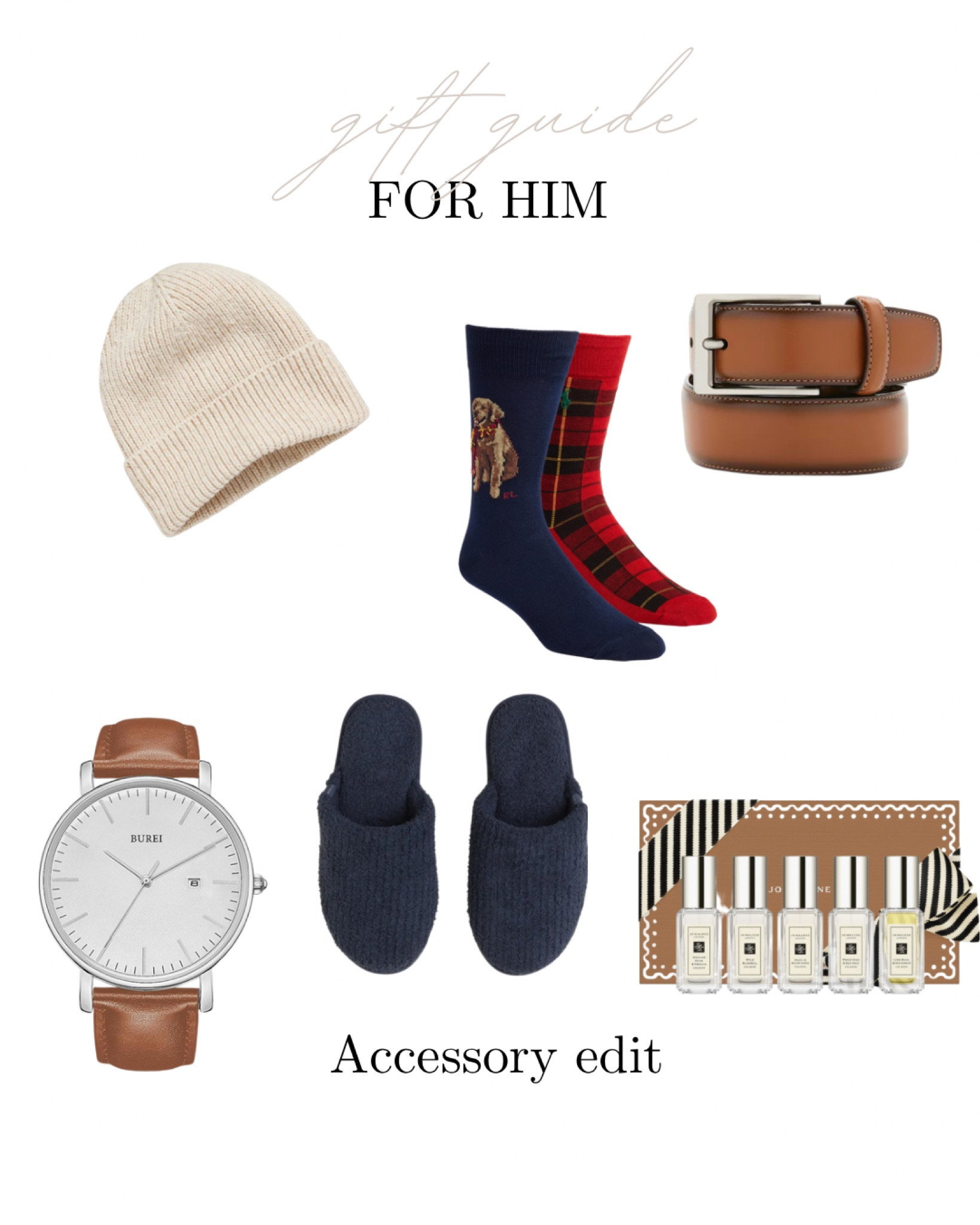 Gift guide for him- accessories edition!

Gifts, gift guide, gifts for him, accessories 

#LTKmens #LTKGiftGuide #LTKHoliday