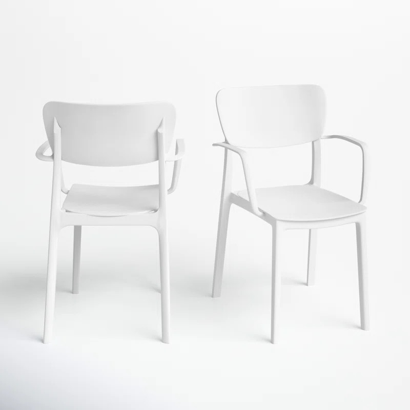 Farrah Stacking Patio Dining Armchair | Wayfair North America