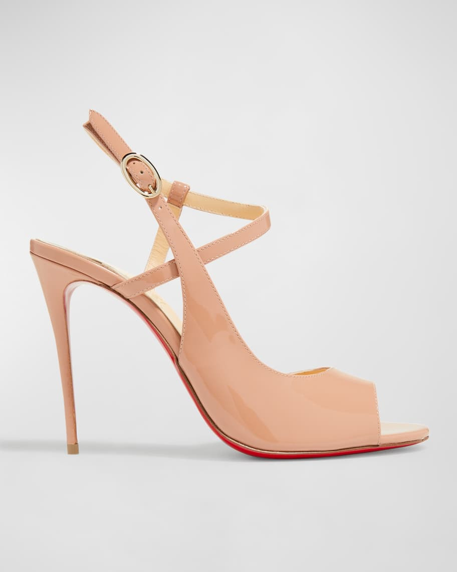 Christian Louboutin So Jenlove Leather Red Sole Sandals | Neiman Marcus