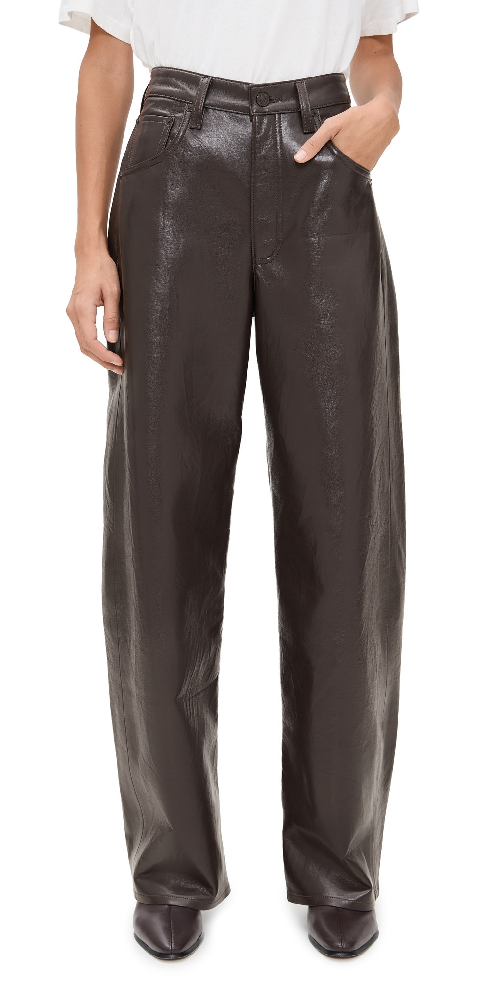 Citizens of Humanity Ayla Baggy Pants Chocolate 32 | Shopbop