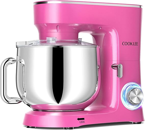 COOKLEE Stand Mixer, 9.5 Qt. 660W 10-Speed Electric Kitchen Mixer with Dishwasher-Safe Dough Hook... | Amazon (US)