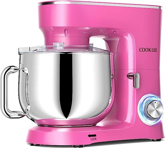 COOKLEE Stand Mixer, 9.5 Qt. 660W 10-Speed Electric Kitchen Mixer with Dishwasher-Safe Dough Hook... | Amazon (US)