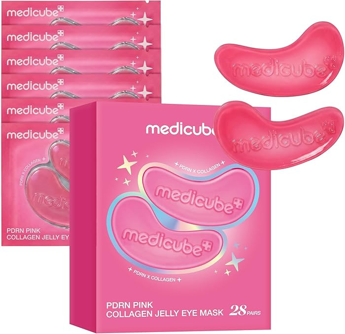 medicube PDRN Pink Collagen Jelly Eye Mask | Hydrogel Eye Patches with PDRN, Collagen, NAD | Refr... | Amazon (US)