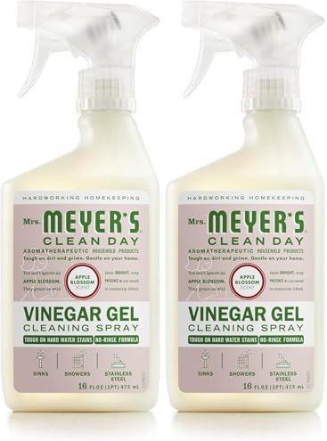 MRS. MEYER'S CLEAN DAY Vinegar Gel Cleaning Spray, Bathroom Use, No-Rinse Formula, Plant-Derived ... | Amazon (US)