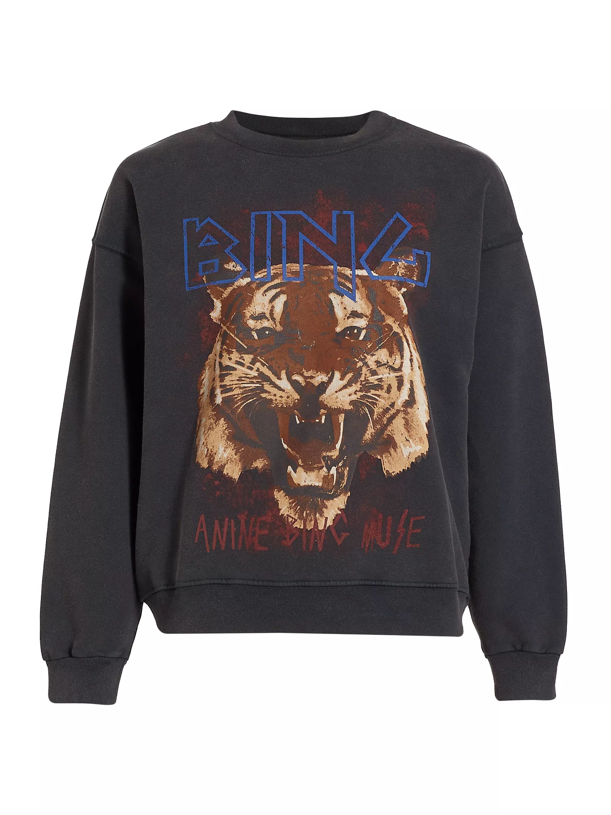 Shop Anine Bing Tiger Sweatshirt | Saks Fifth Avenue | Saks Fifth Avenue