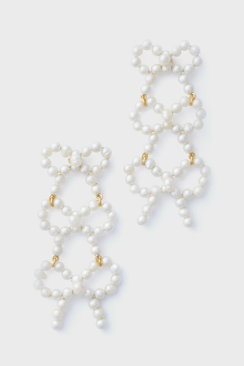 Pearl Leighton Bow Earrings | Tuckernuck (US)
