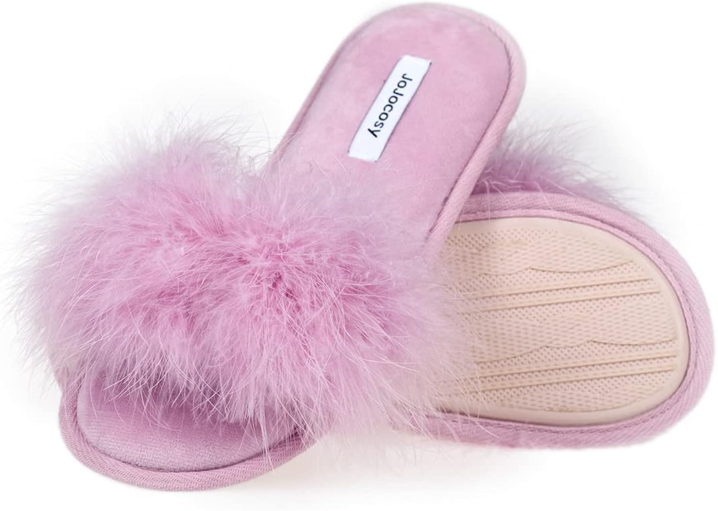 Extreme Plush Lady’s Sexy Slip-on Comfortable Slippers Women’s Fluffy Indoor Open-toe Scuff | Amazon (US)