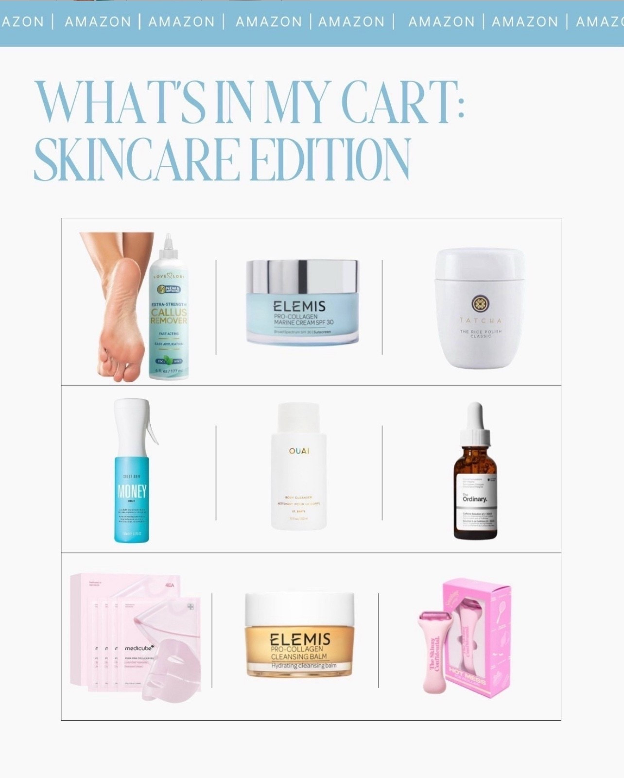 A sneak peek into my skincare cart! From nourishing balms to serums and tools, here are all the products I'm loving right now.
Beauty routine, Gift guide, foot spa, glowing skin

#LTKBeauty #LTKFindsUnder50 #LTKSeasonal