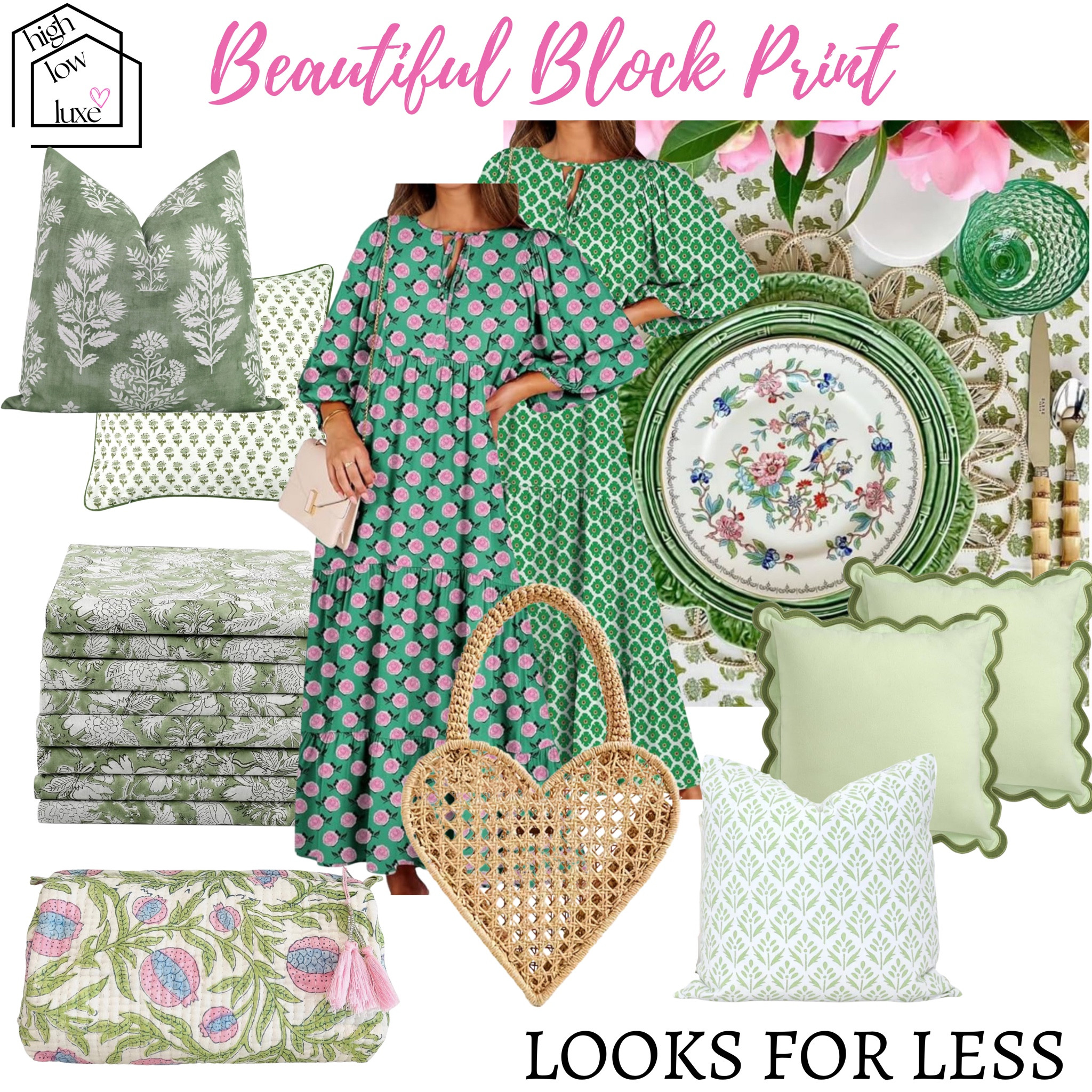Block print beauties in shades of green.

#LTKFindsUnder50 #LTKFindsUnder100 #LTKHome