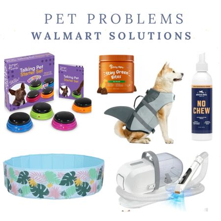 Pet problems with Walmart solutions!  

Can we teach our dogs to talk?
How do we take our aging dogs on walks?
What stops the grass from turning yellow from dog pee?
How do we control dog hair?

Find these solutions to common pet problems at Walmart. 

#walmartpartner #ad @walmart

#LTKKids #LTKFamily #LTKHome
