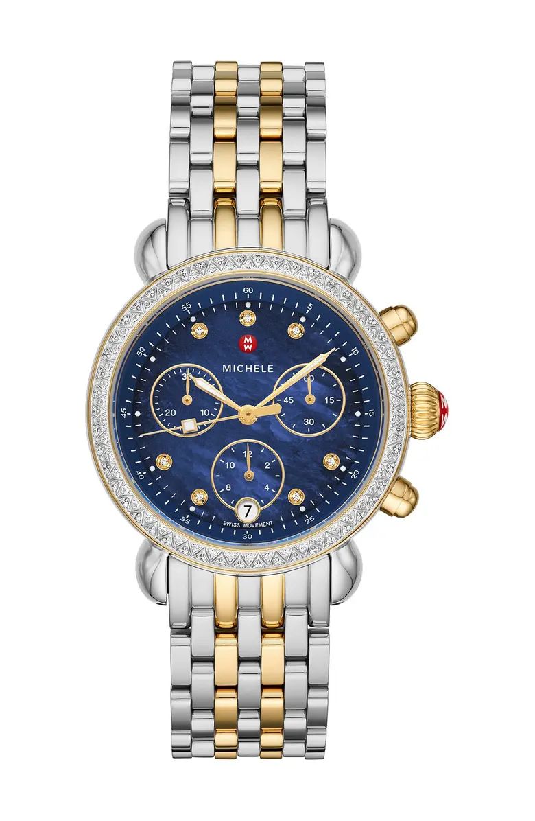 MICHELE Women's CSX Diamond Embellished Bracelet Watch, 37mm | Nordstromrack | Nordstrom Rack