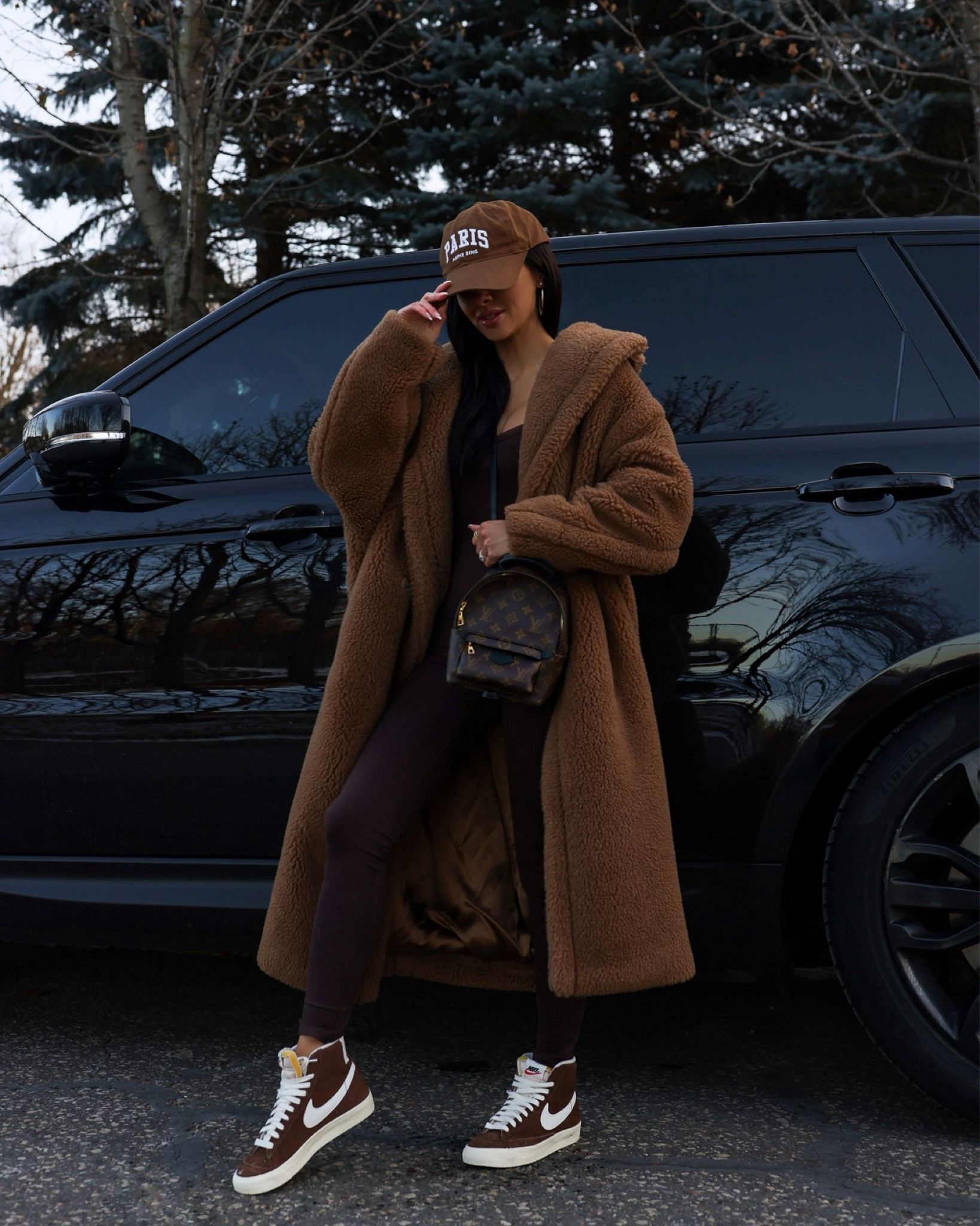 Casual winter outfit 
Nordstrom brown jumpsuit wearing an XS
Nike suede blazer high top sneakers run TTS and on sale now!
Max Mara Teddy Bear Icon coat wearing a size small - linked similar


#LTKfitness #LTKshoecrush #LTKfindsunder100