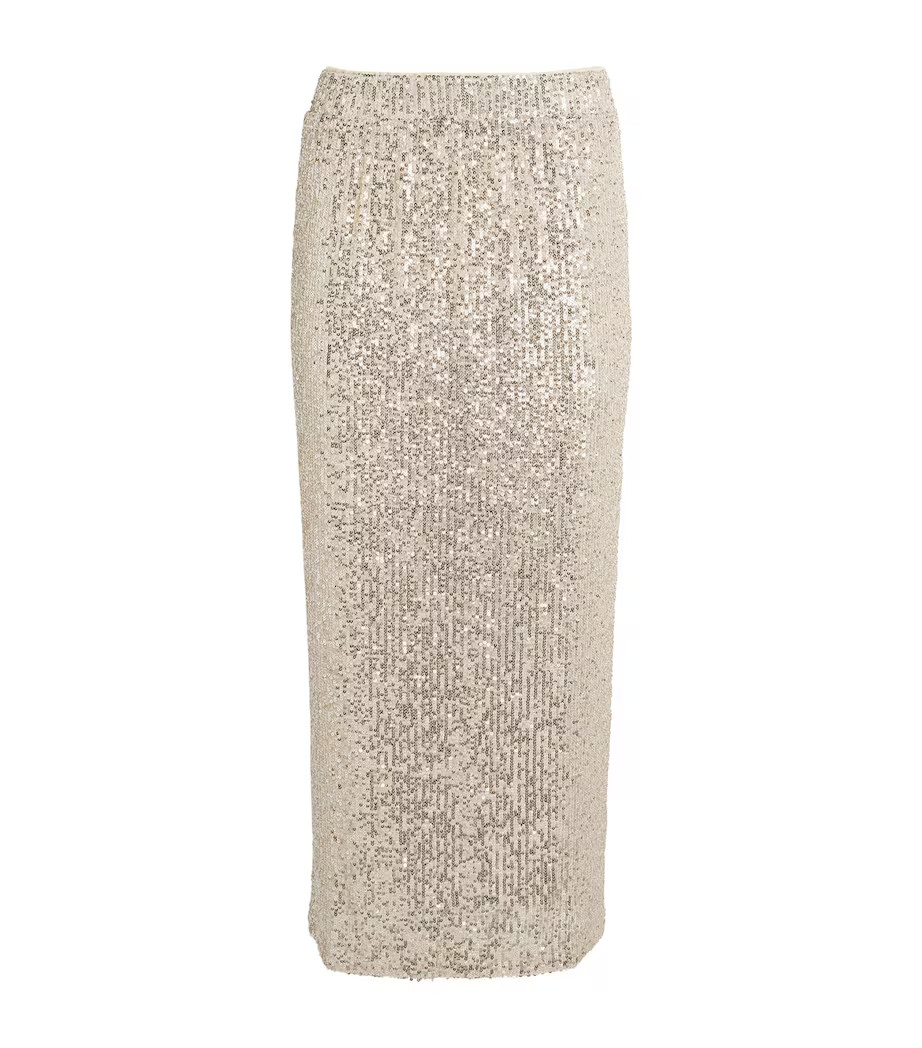 Sequinned Midi Skirt | Harrods