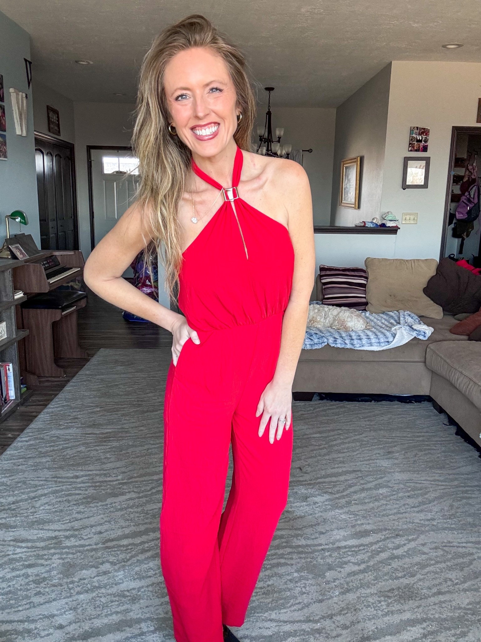 This red jumpsuit is absolutely adorable and will be great for your next big occasion! ❤️ Wearing a small.

As an Amazon Influencer I earn commission on qualifying purchases.

Red jumpsuit, formal event outfit, red outfit inspo, mom style, boss babe outfit

#LTKootd #LTKOver40 #LTKMidsize