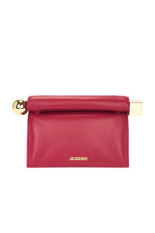 JACQUEMUS La Pochette Rond Carre in Red | FWRD 