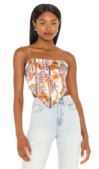 Nelly Scarf Top in Cream Multi | Revolve Clothing (Global)