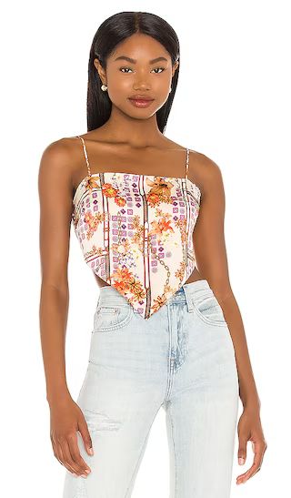 Nelly Scarf Top in Cream Multi | Revolve Clothing (Global)