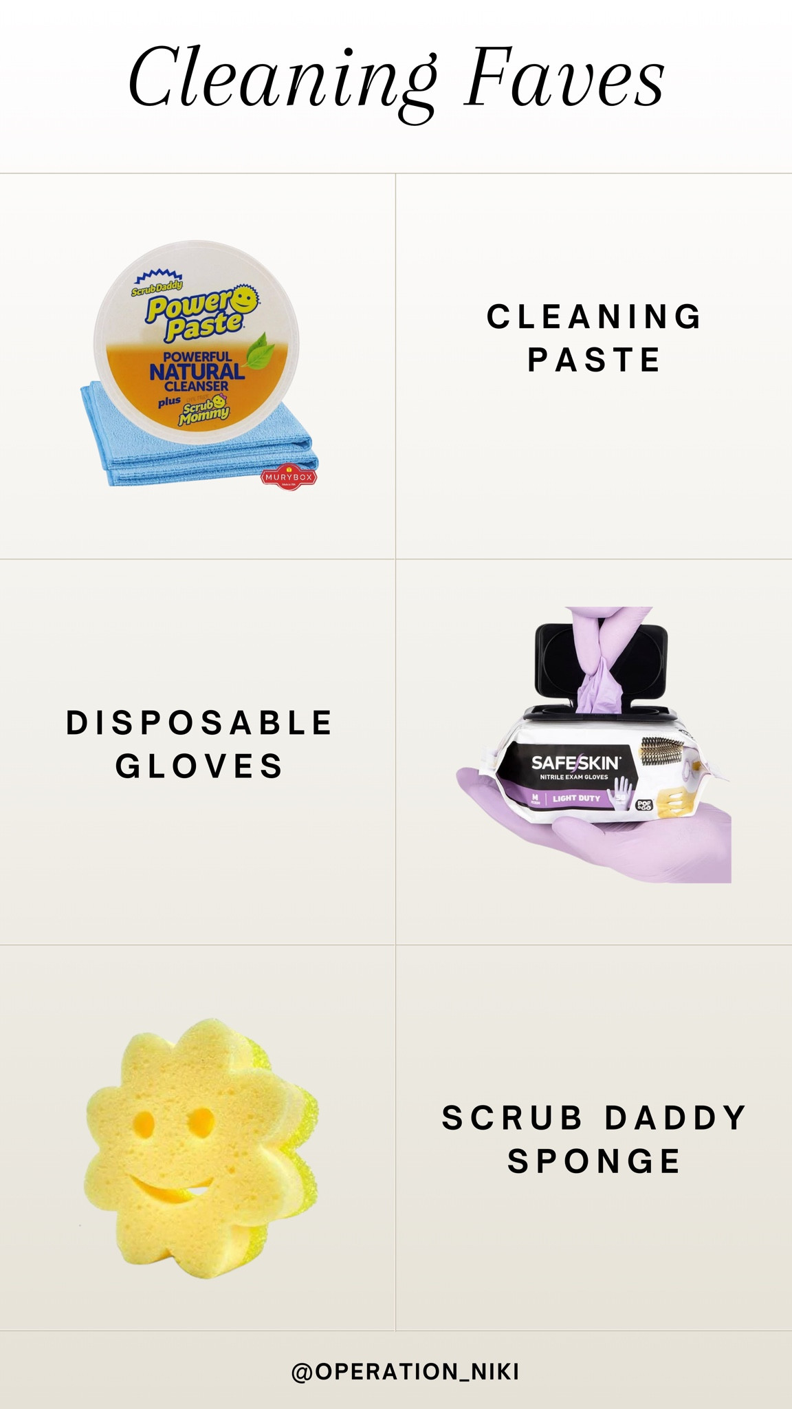 You can never go wrong with multipurpose cleaners! Here are some of my go-to products.

Follow for more @OPERATION_NIKI on IG, TikTok, & Facebook

sahm, purse essentials, mom bag, what’s in my bag, organized home, mom purse, mom must haves, cleaning tips, organization, fall trends, bedroom clean, cleaning, organization, cleaning tools, mattress vacuum, house odors, house spray, holidays, house clean

#LTKHoliday #LTKHome #LTKFindsUnder50