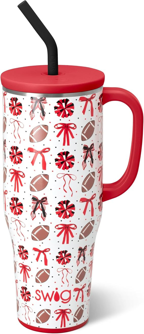 Swig Life 40oz Mega Mug, 40oz Tumbler with Handle and Straw, Extra Large Insulated Tumblers, Cup ... | Amazon (US)