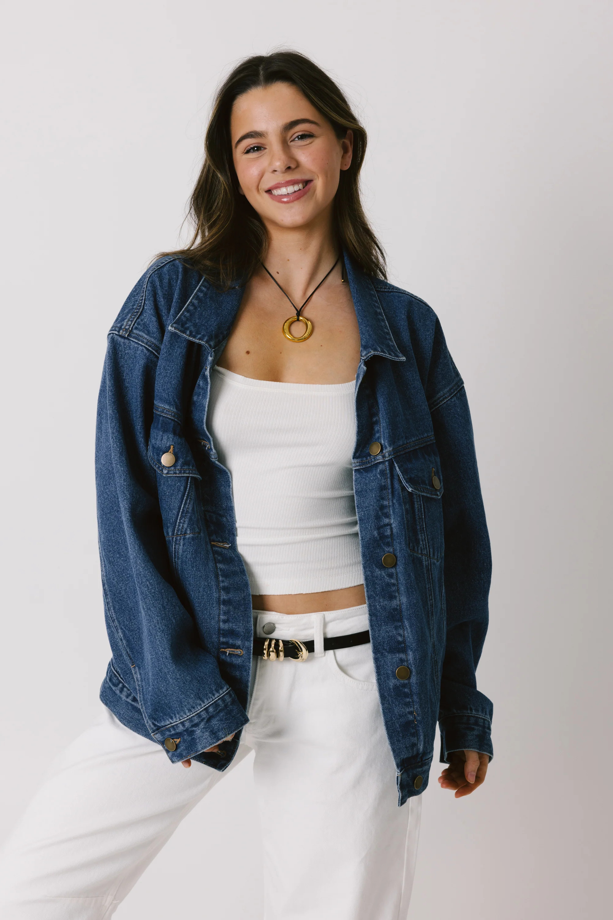 Midtown Denim Jacket in Dark Wash | Grey Bandit